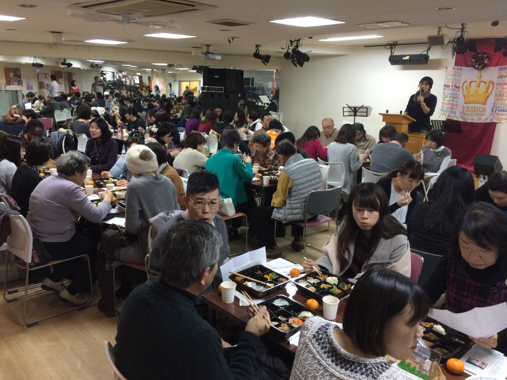 齋藤晃兄から、ハレルヤ・カフェでの宣教の証しがあり、皆とても励まされました！